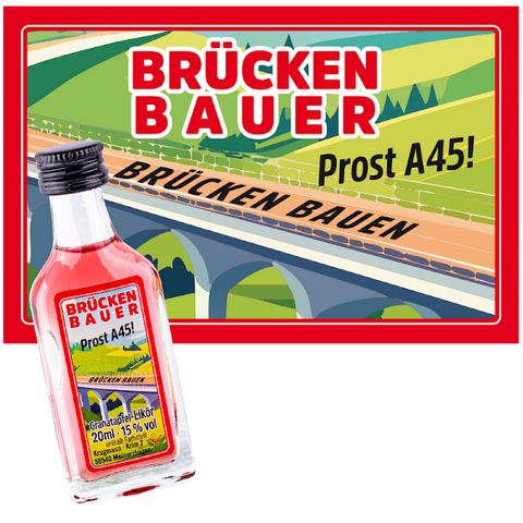 Brennerei bringt „Brückenbauer“ zur Eröffnung der Rahmedetalbrücke auf den Markt